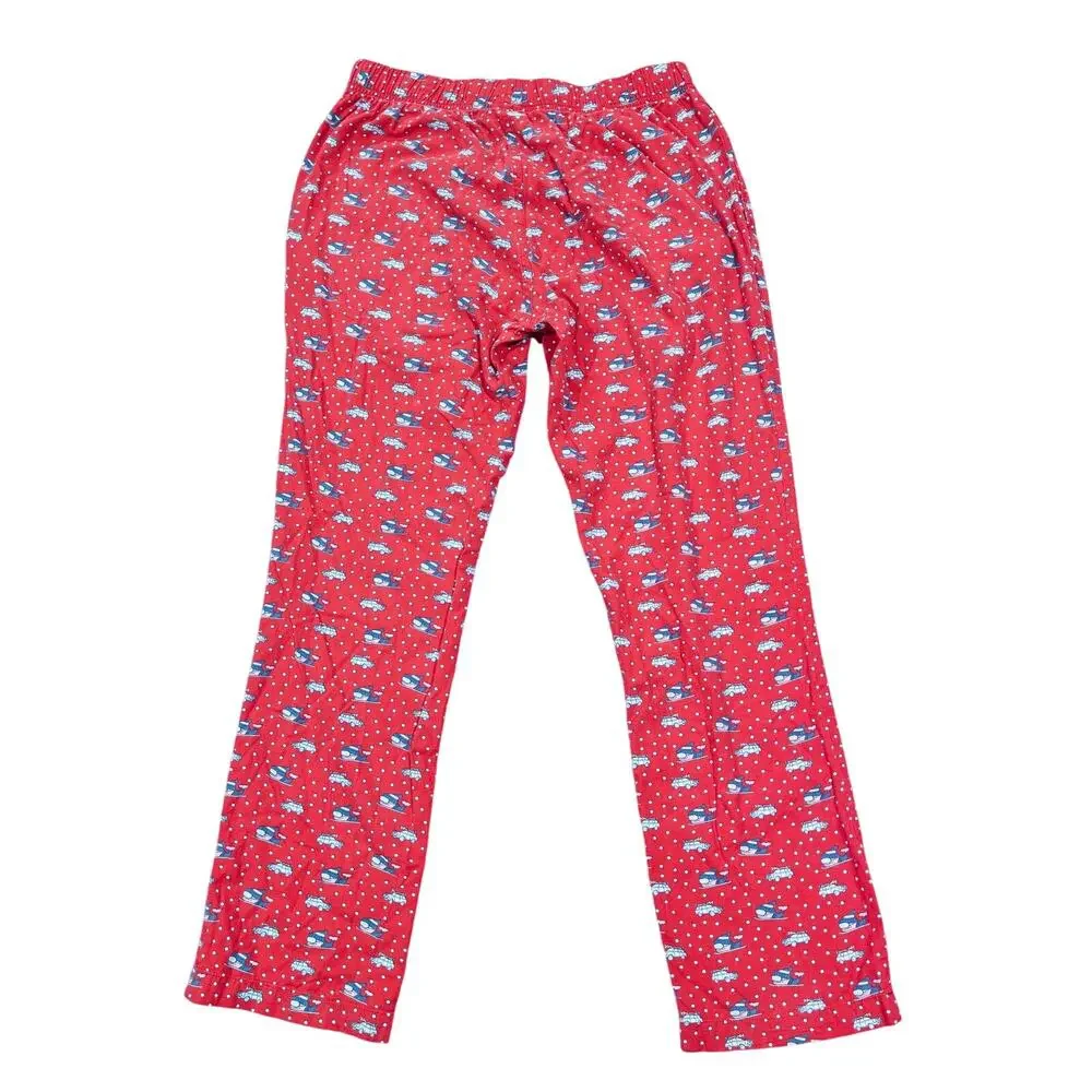 Vineyard Vines Holiday Pajama Pants Flannel Size Small Ski Whale